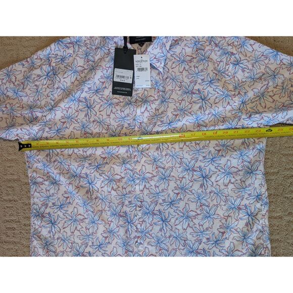 NWT Rodd & Gunn Shirt Men XL Red Blue Floral Short Sleeve Button Down Sports Fit - Picture 5 of 7